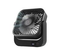 Ventilatore Magnetico Approvato per Navi da Crociera - Ricaricabile e con Spina, 5 Velocità Regolabili, Funzionamento Silenzioso, Durata Della