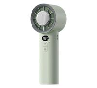 Ventilatore manuale a sonagli | Ventilatore pieghevole portatile | RUTER TRAVE FAL pieghevole | Air Compress ad alta velocità 100 marce Infinite Digital Display | Multi velocità - Outdoor Z