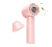 Ventilatore Manuale Personale | 6 Velocità Raffreddatore D'Aria Con Display Digitale - Ventilatore Personale Ricaricabile Mini,per Hiking Beach Picnic Outdoor Running Cycling Fishing Travel Vacation C