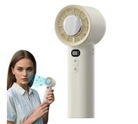 Ventilatore Manuale Pieghevole - Forte Silenzioso Ricaricabile - Dispositivo Intelligente A Velocità Multiple Con Flusso D'Aria Intenso Per Trekking Sport