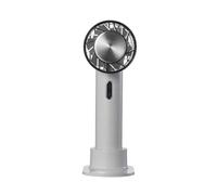 Ventilatore Manuale Portatile Dispositivo Di Raffreddamento Dell'aria Refrigerazione A Semiconduttore For Esterni Batteria Da 2200 MAh Ventola Fredda Ricaricabile USB Raffreddamento Potente(Gray)