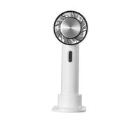 Ventilatore Manuale Portatile Dispositivo Di Raffreddamento Dell'aria Refrigerazione A Semiconduttore For Esterni Batteria Da 2200 MAh Ventola Fredda Ricaricabile USB Raffreddamento Potente(White)