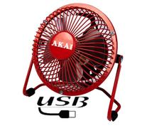 VENTILATORE MINI DA TAVOLO 10CM 4 PALE (VE10USB) COLORI ASSORTITI