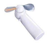 Ventilatore Mini Portatile LED da Tavolo e Mano Verde | Plastica e Metallo, Superficie Liscia che Non Rovina la Mano, Uso Casa e Negozio, Piccolo e Pratico