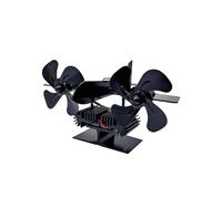 Ventilatore moderno in alluminio alimentato a calore per caminetti Doppio vento contrario distribuzione Calma Forza Efficiente Costruzione Fan