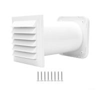 Ventilatore Murale Quadrato 100mm Flusso d'Aria Doppio all'Acqua per Ambienti Umidi