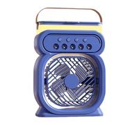 Ventilatore nebulizzante - Ventilatore da tavolo 24x17 cm, processo di ricarica semplificato | Ventilatori per nebulizzazione d'acqua con 7 colori selezionabili, Mini raffreddatore d'aria per dormire
