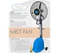 Ventilatore Nebulizzatore Acqua CFG Libeccio 28" MIST FAN Serbatoio 49 L EV062 [EEK: A]