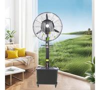 Ventilatore nebulizzatore con oscillazione, ventola di raffreddamento portatile per esterni, serbatoio dell'acqua da 42 litri per un migliore raffreddamento, ideale per terrazze ed eventi