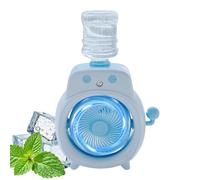 Ventilatore nebulizzatore da tavolo, ricaricabile tramite USB, con serbatoio 'acqua, portatile, per comodino, dormitorio, all'aperto, camera da , auto, spiaggia