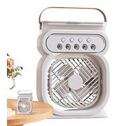 Ventilatore nebulizzatore - Dispositivo portatile a spruzzo d'acqua, flusso d'aria regolabile a tre velocità, strumento di umidificazione compatto, design leggero con manico per studenti, uomini