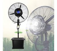 Ventilatore nebulizzatore industriale con grande serbatoio dell'acqua e ampia oscillazione per un raffreddamento efficace in ambienti esterni e di lavoro