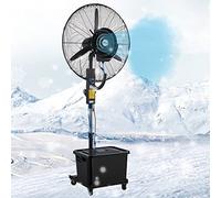 Ventilatore nebulizzatore oscillante con serbatoio di grande capacità per raffreddamento esterno su terrazze, ristoranti, garage e palestre