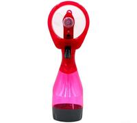 Ventilatore nebulizzatore portatile con getto d'acqua fine per raffreddamento istantaneo in spiaggia o al parco, funzionamento silenzioso sotto i 36 db, materiale leggero in polipropilene bianco