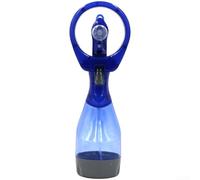 Ventilatore nebulizzatore portatile con getto d'acqua fine per raffreddamento istantaneo in spiaggia o al parco, funzionamento silenzioso sotto i 36 db, materiale leggero in polipropilene bianco (blu)