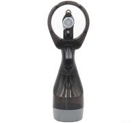 Ventilatore nebulizzatore portatile con getto d'acqua fine per raffreddamento istantaneo in spiaggia o al parco, funzionamento silenzioso sotto i 36 db, materiale PP leggero in colore bianco (nero)