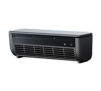 Ventilatore Nebulizzatore Portatile con Telecomando da Tavolo o Parete 3in1 | Raffrescatore a Parete Senza Fori, Batteria 6000mAh, 3 Velocità, Mini Ventilatore(Nero)