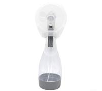 Ventilatore nebulizzatore portatile leggero che combina flusso d'aria e spruzzi d'acqua per il raffreddamento all'aperto in spiaggia, campeggio ed escursioni (bianco)