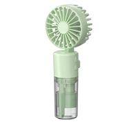 Ventilatore nebulizzatore portatile, pieghevole, ricaricabile tramite USB, nero/bianco/rosa/verde, per esterni, viaggi, scrivania, palmare, desktop, modalità di sospensione al collo
