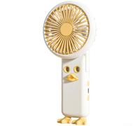 Ventilatore nebulizzatore portatile ricaricabile con spray d'acqua Turbo Wind 3 velocità design pieghevole per viaggi campeggio estate all'aperto rosa 110 x 51 x 225 mm (giallo)