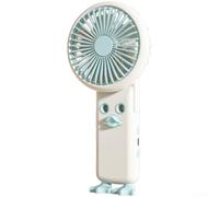 Ventilatore nebulizzatore portatile ricaricabile con spray d'acqua Turbo Wind 3 velocità design pieghevole per viaggi campeggio estate all'aperto rosa 110 x 51 x 225 mm (blu)