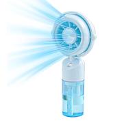 Ventilatore nebulizzatore portatile - Ventilatore a spruzzo d'acqua | Silenzioso umidificatore da scrivania per casa, ufficio e dormitorio, ventilatore spray portatile per viaggi