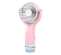 Ventilatore nebulizzatore portatile | Ventilatore di raffreddamento a spruzzo con ricarica USB a 3 velocità, ventilatore portatile da viaggio, per esterni, spiaggia, viaggi, patio, campeggio, cortile