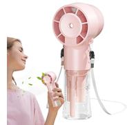 Ventilatore nebulizzatore portatile | Ventola ad alta velocità da 12000 giri/min con nebbia spray, piccolo collo di raffreddamento Mister 1200 mAh silenzioso per campeggio, viaggi, eventi sportivi