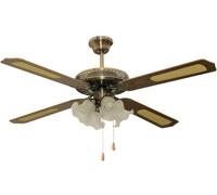 VENTILATORE NIKLAS SALOON a soffitto con 4 lampade