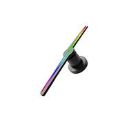 Ventilatore olografico 3D 3D Holographic fan proiettore pubblicità display luci 3D ologramma pubblicità luci decorative luci promozionali commerciali per insegne di negozi aziendali, bar(15W-43CM)