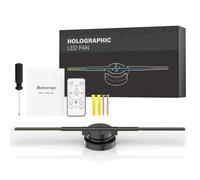 Ventilatore olografico 3D 43 cm, ventilatore olografico 3D con WiFi, 244 LED di evidenziazione e luminosità di 2000 cd/m², olografico 3D per display del negozio, eventi, mostre
