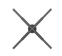 Ventilatore olografico 3D 62/56/50/42CM Proiettore pubblicitario 3D Wifi Segnale Lampada olografica Lettore remoto Luce pubblicitaria Proiettore olografico Luce logo per insegne di negozi aziendali, b