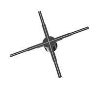 Ventilatore olografico 3D che ruota la proiezione di immagini virtuali, video, immagini, proiettore olografico a LED, supporta Wi-Fi Alta Definizione(Ultra HD NEW 65cm)