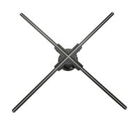 Ventilatore olografico 3D da 23,6 pollici, ventilatore olografico 3D con WiFi e Bluetooth, 720 LED di evidenziazione e luminosità di 2200 cd/m², 1500 video 3D gratuiti, proiettore olografico 3D per