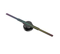 Ventilatore olografico 3D da 42 cm con telecomando Wi-Fi, display pubblicitario rotante fai da te, proiettore olografico Alta luminosità