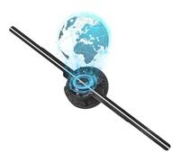 Ventilatore olografico 3D da 42 cm, telecomando Wi-Fi, icone personalizzate, video fai te, logo, luci al neon a LED, display rotante, proiettore