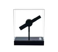 Ventilatore olografico 3D da tavolo piccolo da 20 cm con 149 perline LED Proiettore di visualizzazione di luci pubblicitarie olografiche a LED Ampio angolo di visione