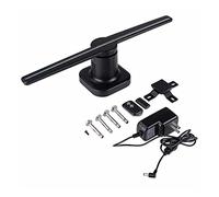 Ventilatore olografico 3D, Display rotante della macchina pubblicitaria olografica 3D 42 cm GUIDATO Proiezione Ventilatore Screen Decorazioni for feste Immaginazione girevole per negozi/bar/Natale/Hal