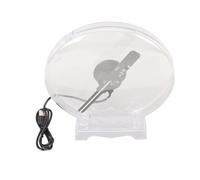 VENTILATORE OLOGRAFICO 3D LED 50CM CON CUPOLA TRASPARENTE DISPLAY PUBBLICITARIO