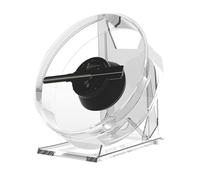 Ventilatore olografico 3D Luci pubblicitarie olografiche 3D, schermo a ventola modello desktop LED con riproduzione audio con ventola olografica trasparente per insegne di negozi aziendali, bar, feste