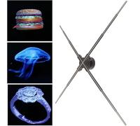 Ventilatore olografico 3D per display pubblicitario video, proiettore olografico multifunzionale per negozi, bar, feste, 50 cm