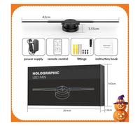 Ventilatore olografico 3D, Presentazione del NUOVO proiettore olografico 3D PD42: display WiFi for pubblicità aziendali e regali for le feste per negozio, Halloween