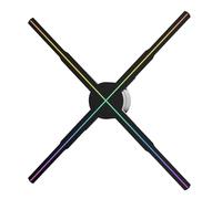 Ventilatore olografico 3D, Proiettore Olografico 3D Da 56 Cm Con Ventola Wifi, Display Pubblicitario, Luce A LED, Lampada Olografica, Proiettori per vetrine ed eventi(P56-56cm)