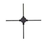 Ventilatore olografico 3D Proiettore olografico 3D da 60 cm/23,6 pollici, risposta rapida, risoluzione 1600 x 720, schermo grande da 60 cm, ventilatore olografico a LED for KTV per insegne di negozi a