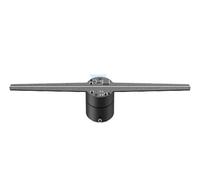 Ventilatore olografico 3D Proiettore olografico 3D Fan 42cm 2 pale del ventilatore Lampada luminosa a LED Wifi da parete 224 LED Proiettore olografico Fan per insegne di negozi aziendali, bar, feste d