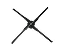 Ventilatore olografico 3D Proiettore Olografico 3D Fan Telecomando Pubblicità Commerciale Display Ologramma Proiettore Trasmette Immagine Video(56cm)