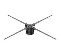 Ventilatore olografico 3D Proiettore olografico 3D HD da 31,5 pollici con ventola Wifi, lettore olografico a LED da 80 cm, supporto for video, negozio, bar, feste, display pubblicitario per insegne di