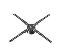 Ventilatore olografico 3D, Proiettore olografico a forma di ventaglio 3D da 19,7" Display pubblicitario di Chrismas Fan dell'ologramma Pubblicità Imaging Light Display 3D Proiettore remoto WiFi for la