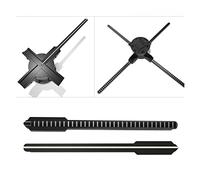 Ventilatore olografico 3D Proiettore pubblicitario 3D Lampada da parete olografica for lettore di lampada olografica con segno a LED Wifi a parete per Pubblicità, Esposizione, Negozio, Bar(52cm 624LED