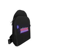 Ventilatore olografico 3D, Zaino LED con controllo APP, for donne e uomini, con LED dinamico e graffiti fai da te. per negozio, Halloween